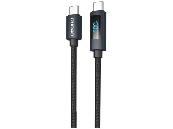 Dudao L7C USB-C till USB-C-kabel 100W 1m svart svart