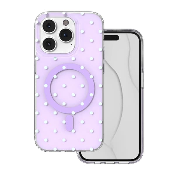 Bubble Dots Mag-skal för iPhone 14 Pro 6,1\" lila