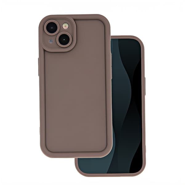 Rim TPU Skal för iPhone 15 Pro – Brun brun