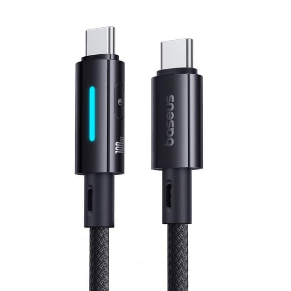 Baseus Lit-kabel USB-C - USB-C 2m 100W Cosmic Black