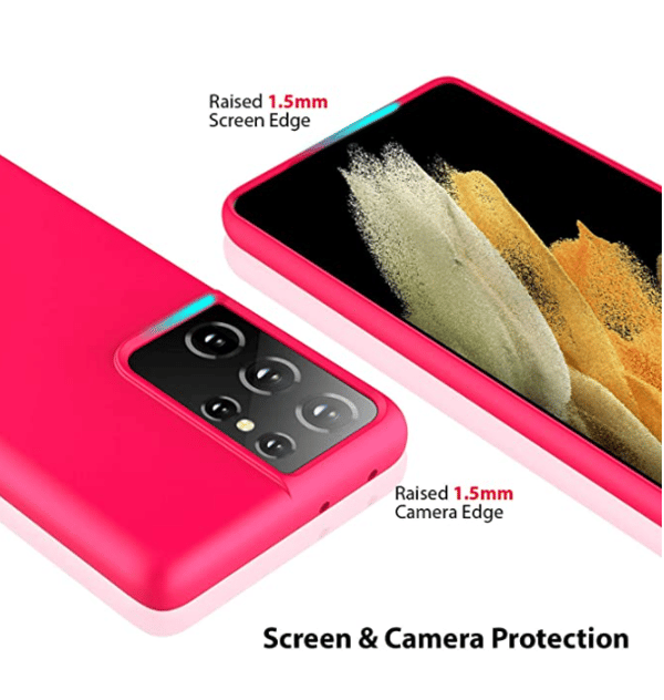 Mjukt silikonfodral för Samsung S21 – Lila lila