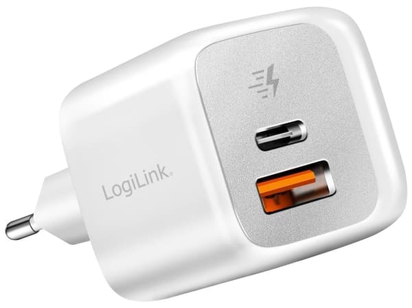 Logilink-adapter 20 Watt 1xUSB-C 1xUSB-A vit