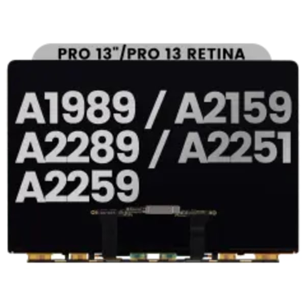 Endast LCD-panel för MacBook Pro 13\" A1989 / A2159 / A2289 / A2251 (2018-2020) (Endast panel)