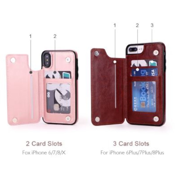 iphone X/Xs fodral med Kortplatser