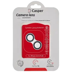 Casper kameralinsskydd för iPhone 14 / 14 Plus (blå) (klar)