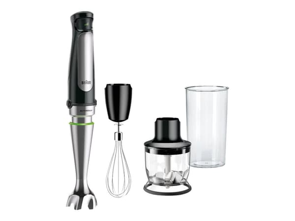 Braun Multiquick 7 MQ 7025X Stavblender Premium svart/börstet rustfrit stål svart