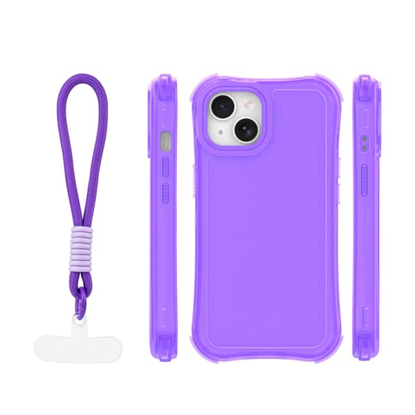 Safepop skal med rem för iPhone 14 lila lila