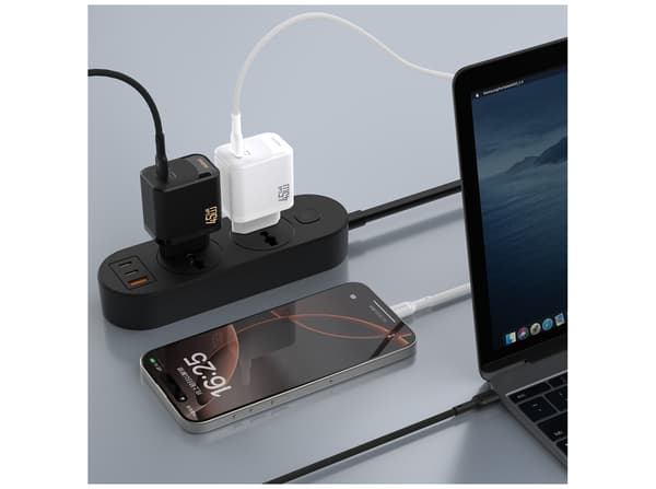 Dudao A28EU Adapter 45Watt 1xUSB-C vit vit