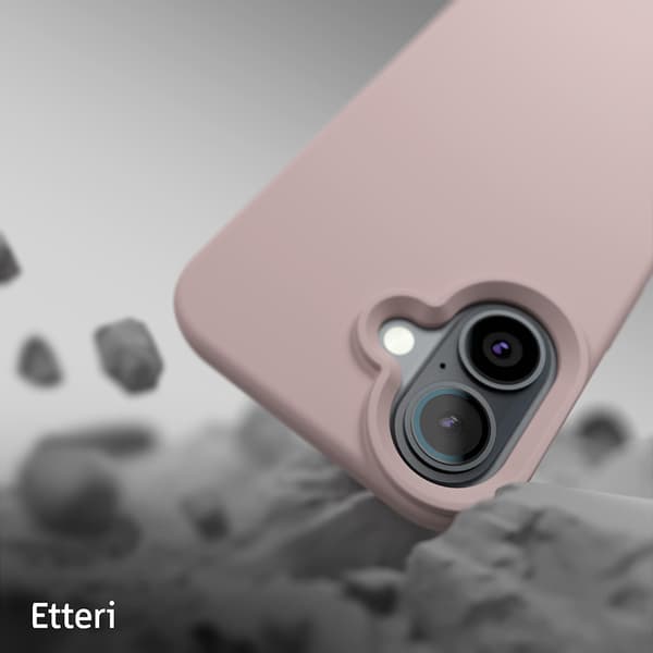 Etteri Silikonskal för iPhone 16 Plus ljusrosa