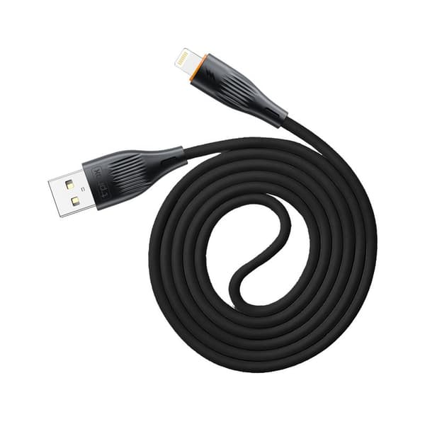 T-PHOX kabel X-LITE LIGHTNING svart 1M 3A svart