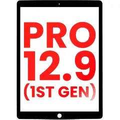 Digitizer för iPad Pro 12.9\" 1:a generationen (2015) (OCA förmonterad & glassseparation krävs) (Eftermarknad Plus) (Svart)