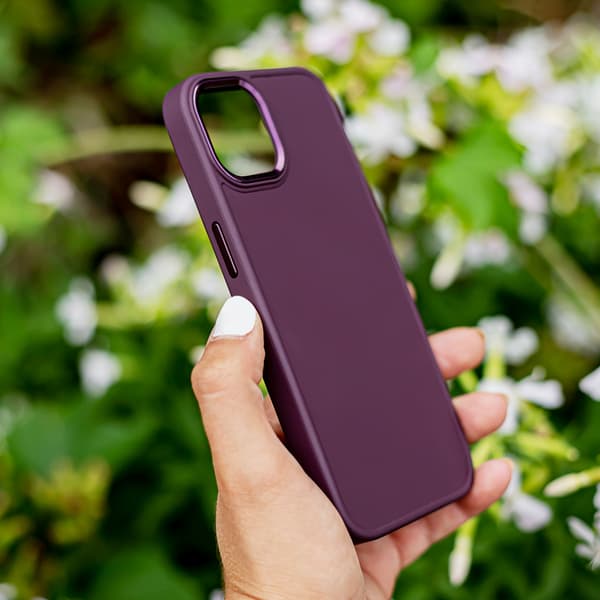 Satinfodral för Samsung Galaxy S23 FE vinröd