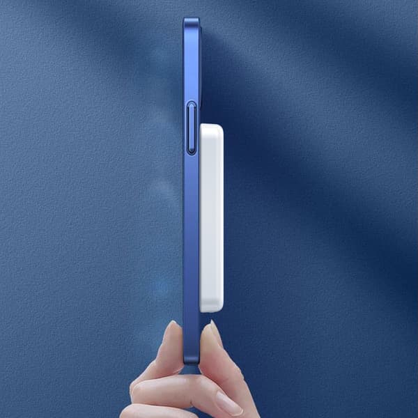 Dudao K14S trådlös powerbank 5000mAh 10Watt vit vit