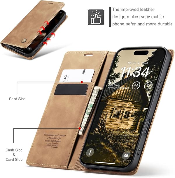 Caseme 0013 för iPhone 17 air brun