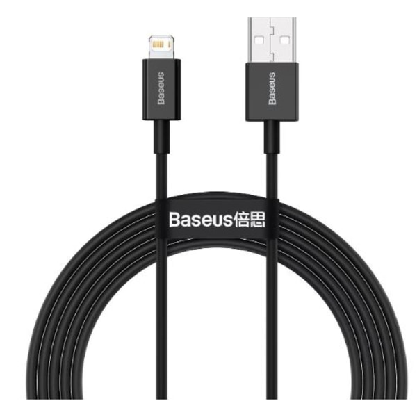 Kabel Baseus Superior Series Kabel USB till iP 2.4A 2m (svart)