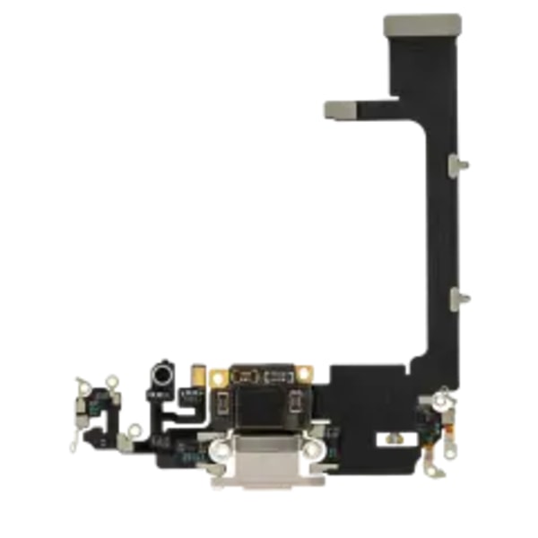 Laddningsport Flexkabel med Kort för iPhone 11 Pro (Eftermarknad Plus) (Silver)