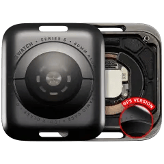 Baksida för Watch Series 5 (40 mm) (GPS-version) (aluminium/rymdsvart) svart
