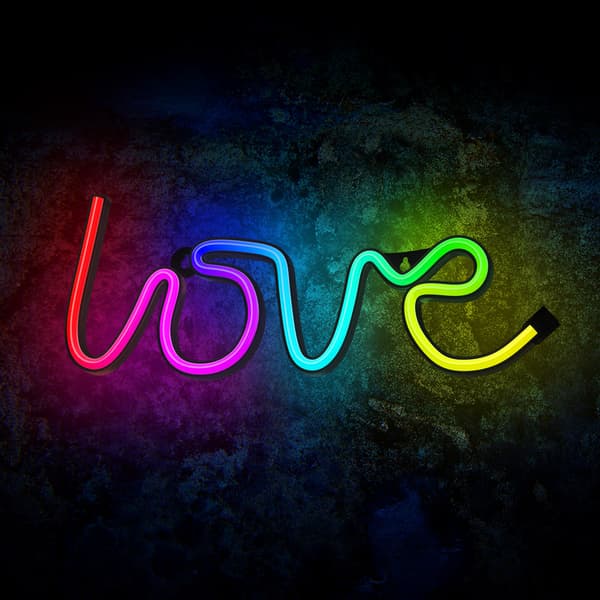 Neon LED RGB LOVE FLRN01 + RC Forever Light