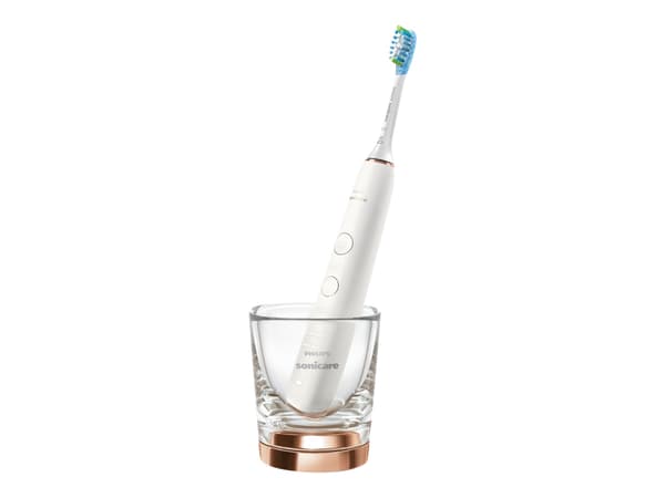 Philips Sonicare DiamondClean 9000 HX9911 Elektrisk Tandborste Brun vit vit