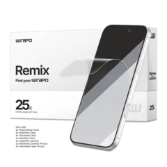 Wrapd Remix - Blandad skärmskyddsfilm (FlexShield + HardSkin + HyperFilm + HyperShield) (25-pack)