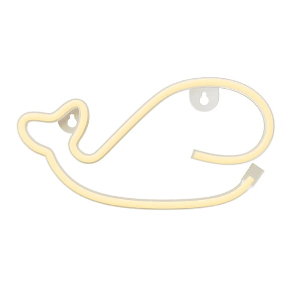 Neon LED-lampa Val varmvit Fladdermus + USB FLNE09 Forever Light