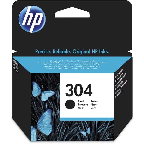 HP 302 svart 170 sidor bläck F6U66AE svart