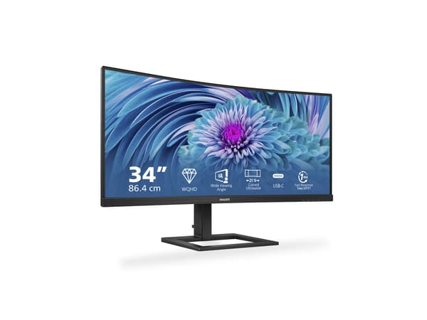 Philips E-line 346E2CUAE 34 VA 3440 x 1440 (UltraWide) HDMI DisplayPort USB-C 100Hz