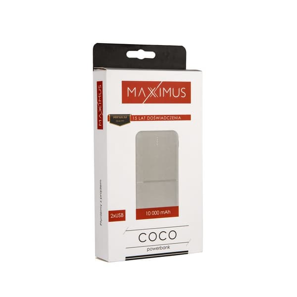 POWERBANK MX COCO 10 000mAh 2xUSB, 10W Li-Po, VIT + MICROUSB-KABEL