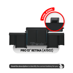 Batteri (A1493) för MacBook Pro 13" A1502 (2013-2014)