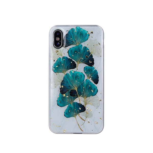 Gold Glam skal till iPhone 15 Pro Max 6,7\" löv