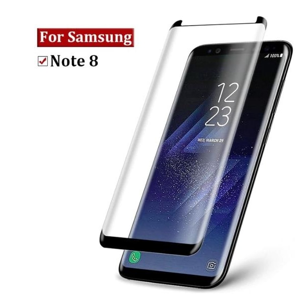 Täysi peittävä Samsung Note 8 10D karkaistu lasi