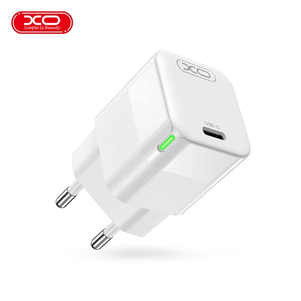 XO väggladdare CE06 PD 30W 1x USB-C vit vit