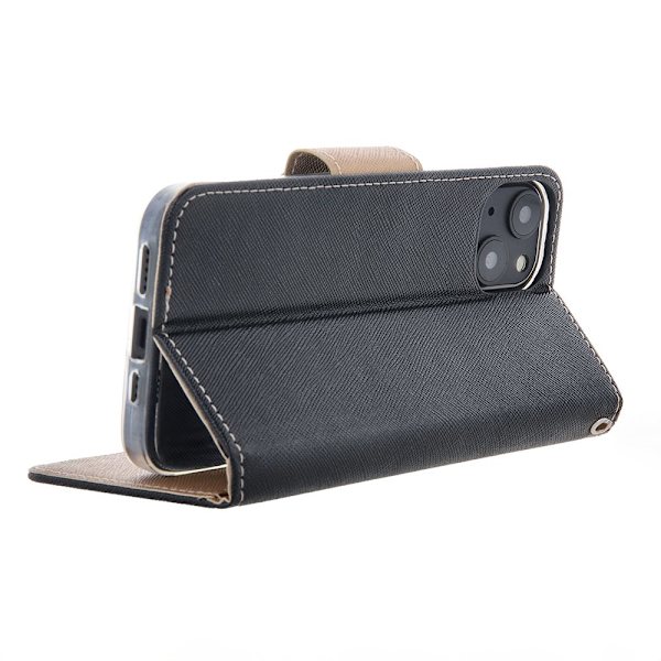 Smart Fancy etui til Samsung Galaxy A16 sort-guld black