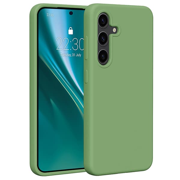 Etteri Silicone Case for Samsung Galaxy S24 Light Green