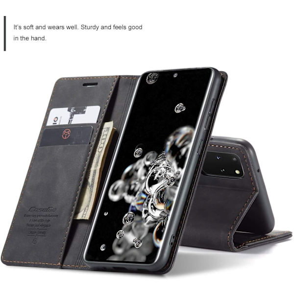 läderfodral för Samsung S22 plus svart