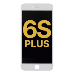 LCD-enhet med stålplatta för iPhone 6S Plus (renoverad) (vit)