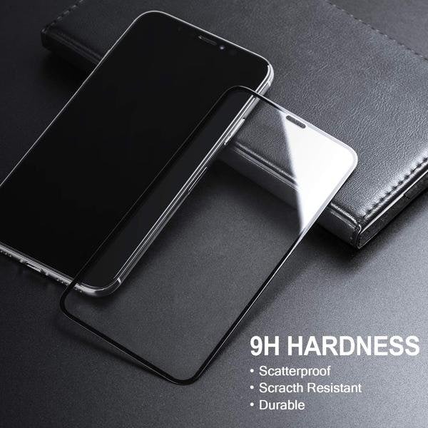 2 st heltäckande Härdat Glas för Iphone 11 pro Max/ Xs max