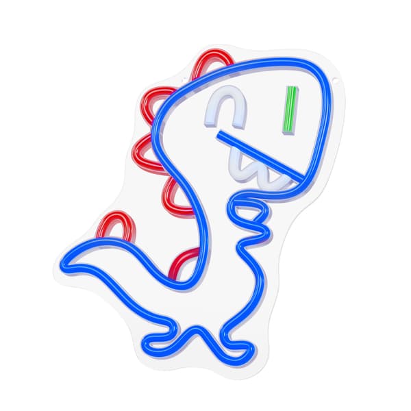 Neon PLEXI LED JURASSIC BABY DINO blå FLNJ01 Forever Light