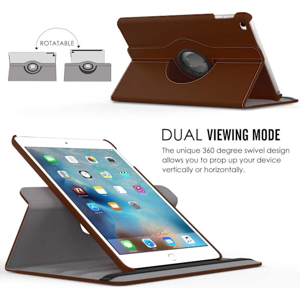 iPad7 fodral,10,2" brun brun