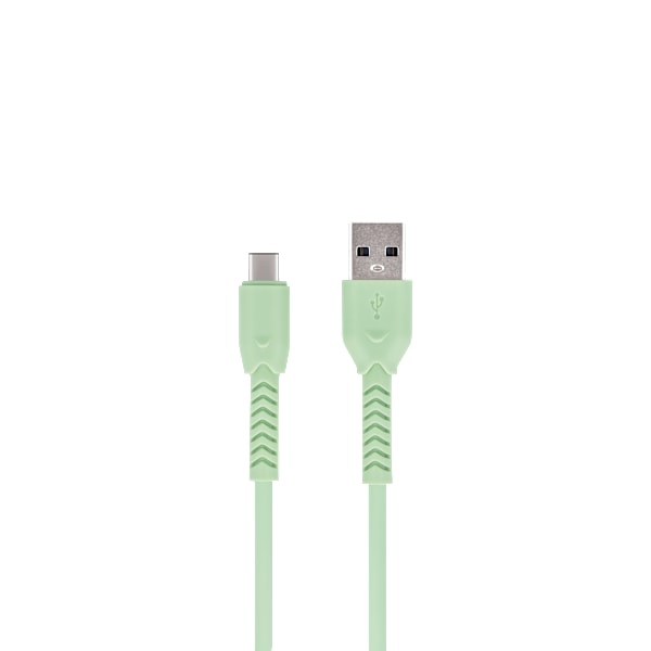 Maxlife MXUC-04-kabel USB - USB-C 1,0 m 3A grön
