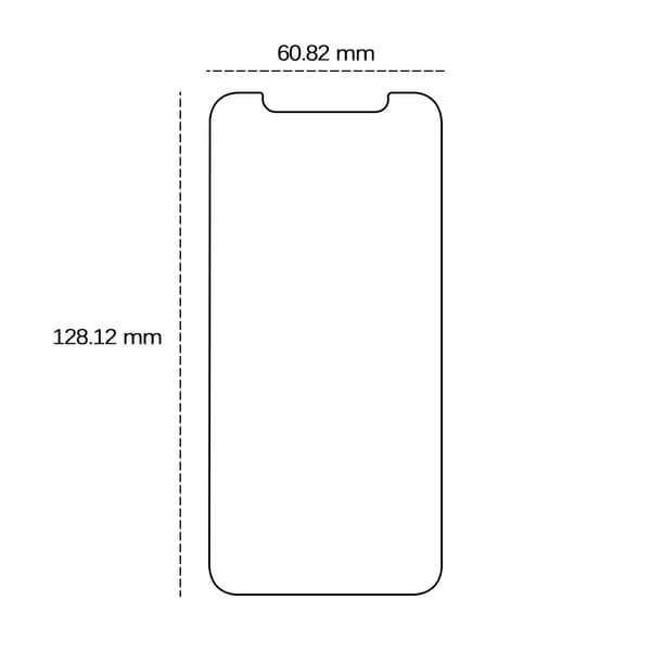 Härdat glas 2,5D för iPhone 13 Mini