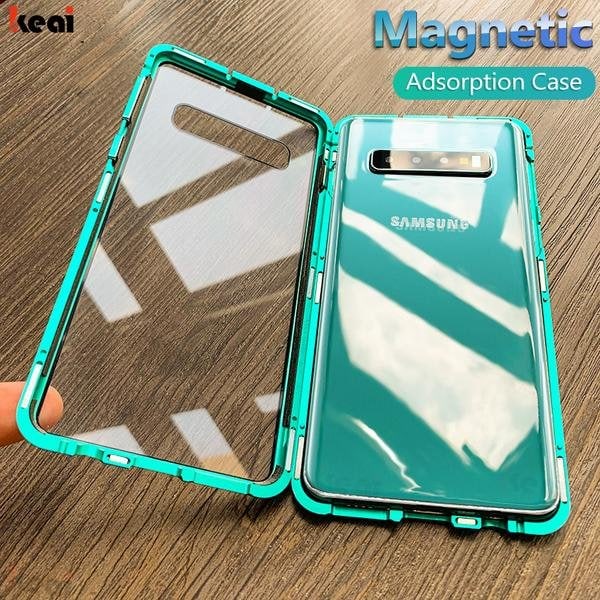 magnet fodral för din samsung note 10 plus|grön