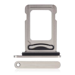 Dubbel SIM-kortshållare för iPhone 15 Pro / 15 Pro Max (vit titan) vit
