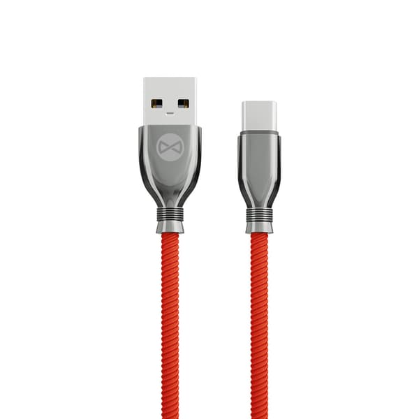 Forever Tornado-kabel USB - USB-C 1,0 m 3A röd röd
