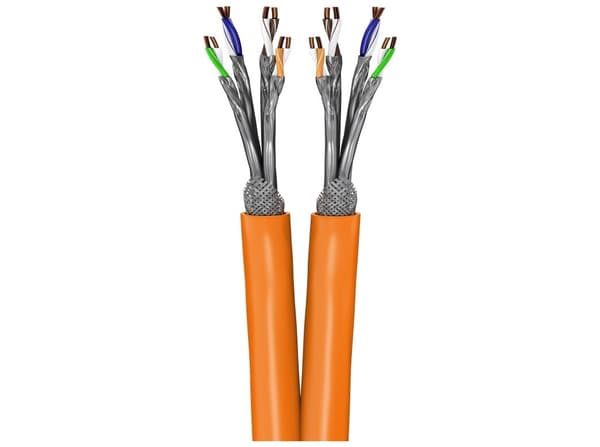 Goobay CAT 7A Duplex S/FTP LSZH 50m Orange Solid orange