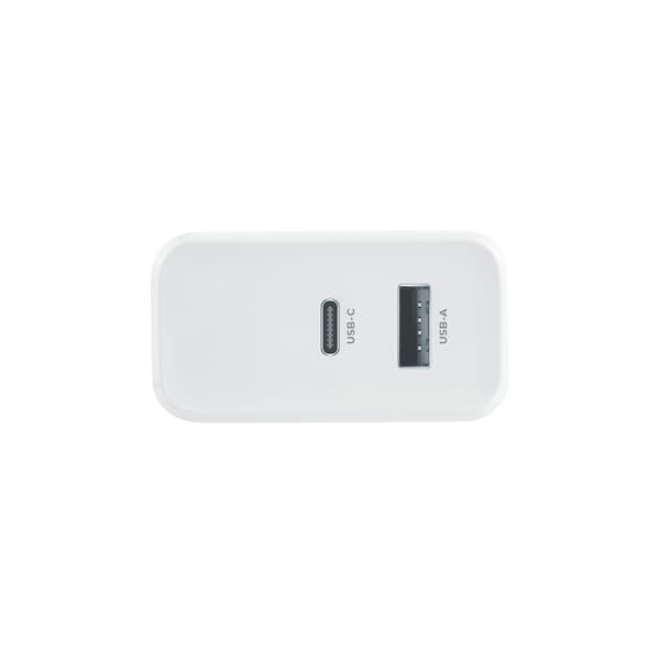 Maxlife MXTC-07-45AC PD QC laddare 1x USB-C 1x USB 45W vit vit