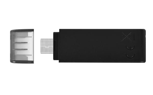 Kingston pendrive 64GB USB-C DT70 svart
