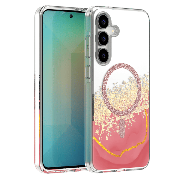 Epoxy Mag skal för Samsung Galaxy S25 FE rosa