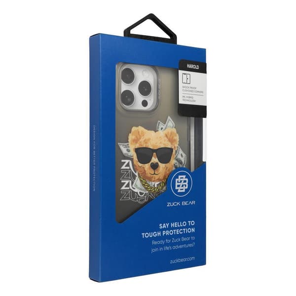 Zuck Bear Harold Magsafe-skal för iPhone 16 Pro Max svart TTT