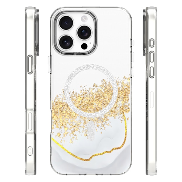 Epoxy Mag-fodral för iPhone 16 Pro Max 6,9\" vit